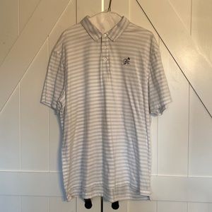 Olde Atlanta Nike Polo - XL - Grey/White Stripes. Fits like L.